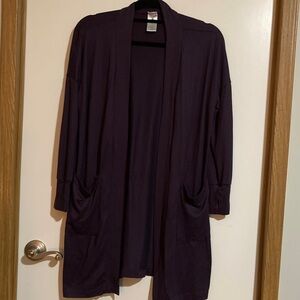 Women's Purple Cardigan Sweater
